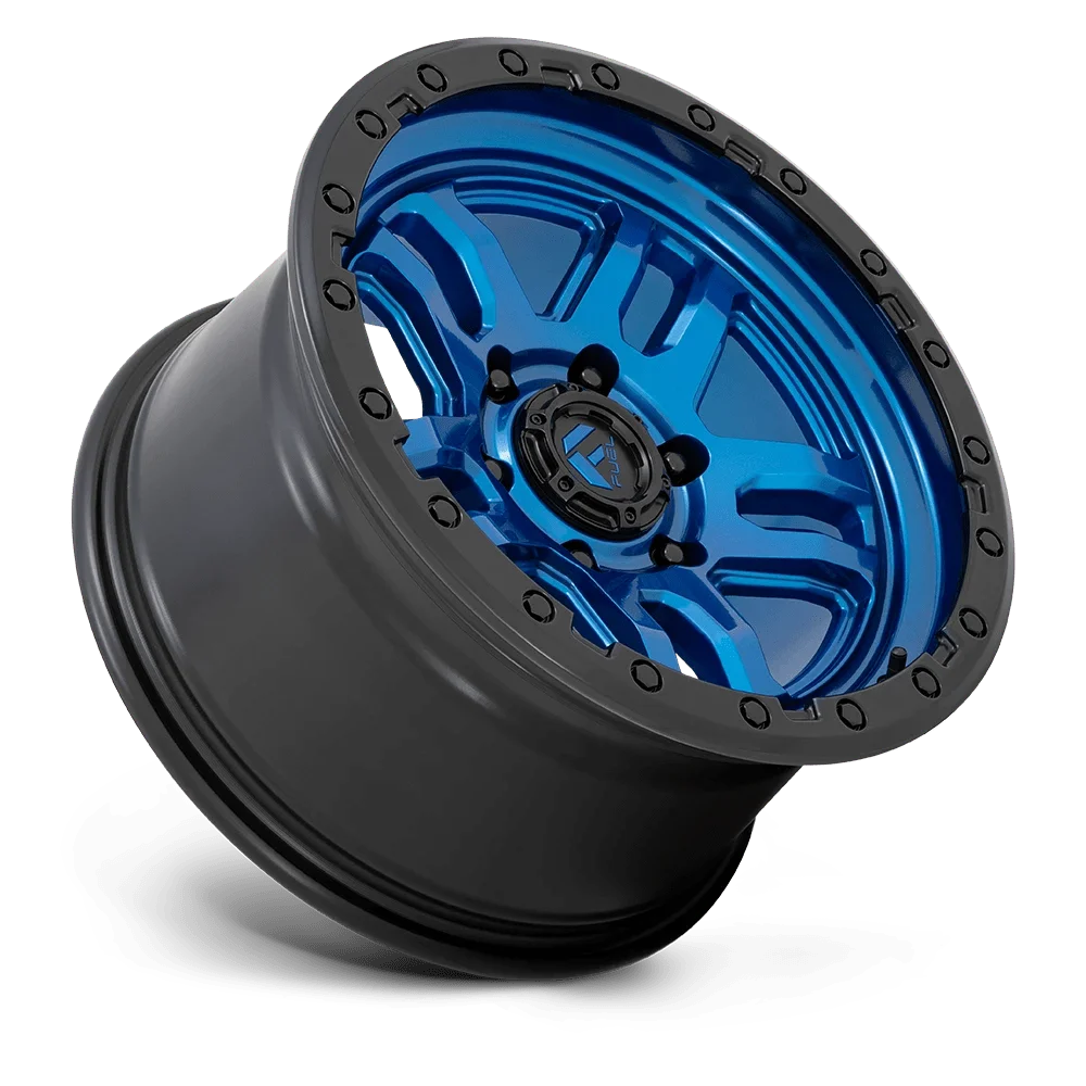 Fuel 1PC Aluminum Rim D790 AMMO 20X10in Blue with Black Lip Finish, D79020008947