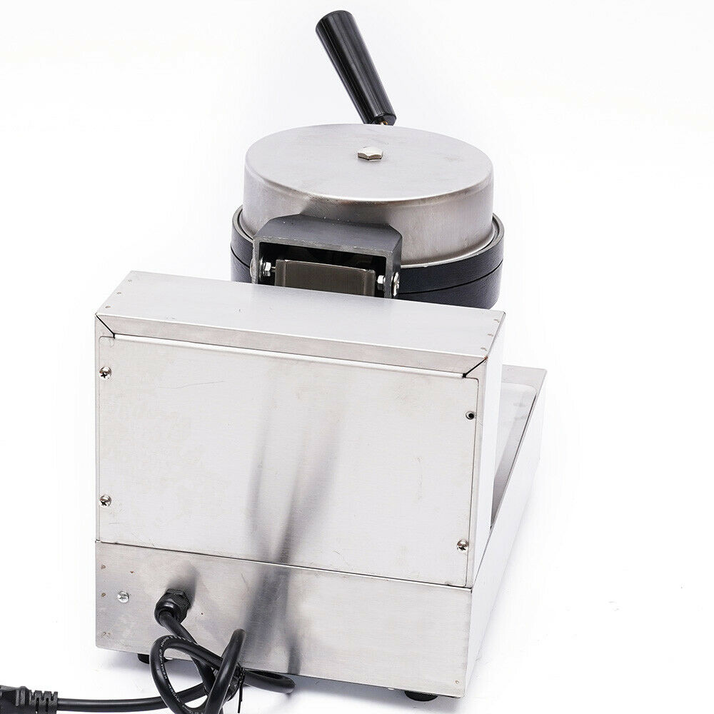 ZhdnBhnos 110V 1000W Electric Burger Maker Machine Baker Panini Hamburger Press Baking Machine Non-stick Waffle Maker Stainless Steel