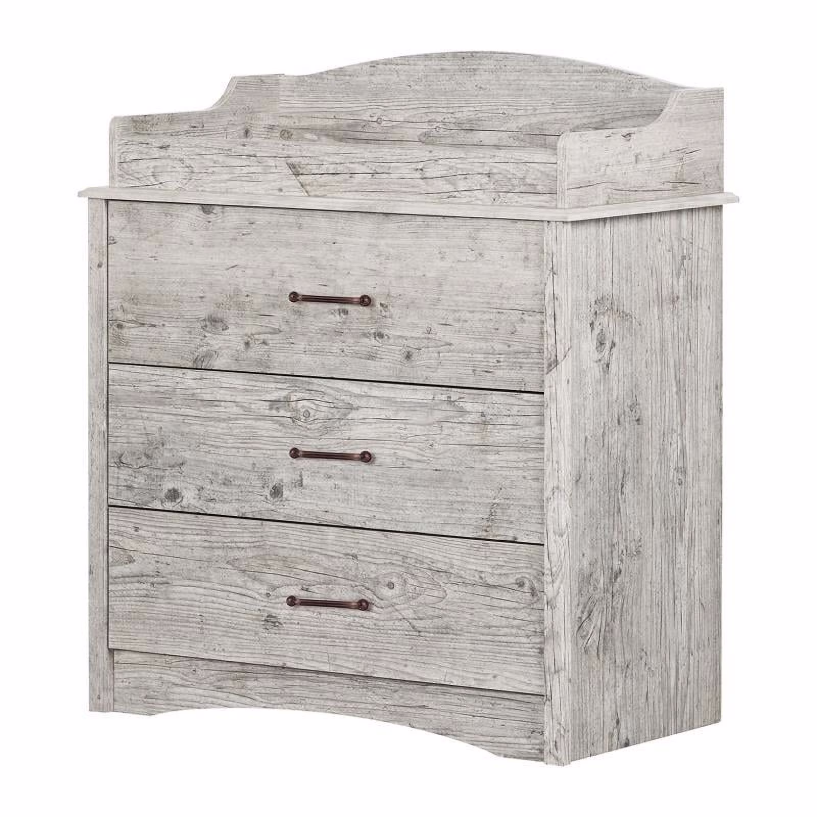 Rosebery Kids Contemporary Changing Table with Drawers in Seaside Pine