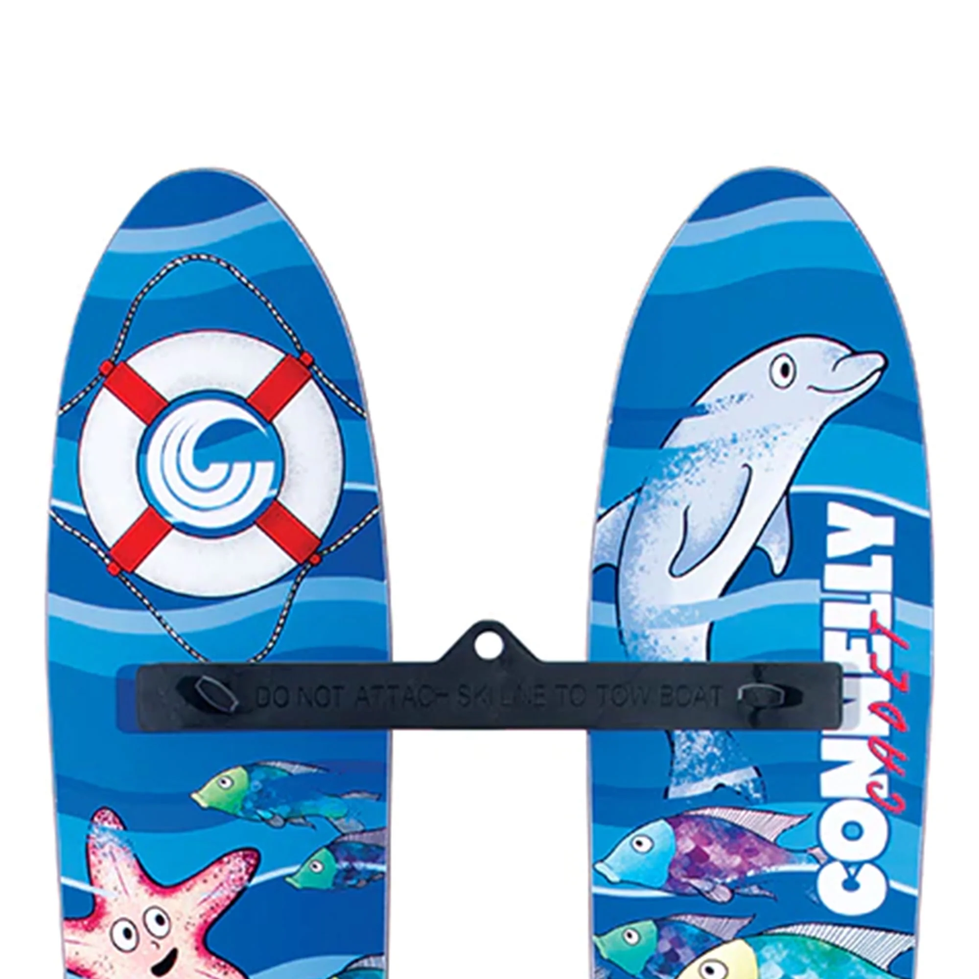 Connelly 2021 Cadet Water Ski Trainer with Rope and Stabilizer Bar, Blue