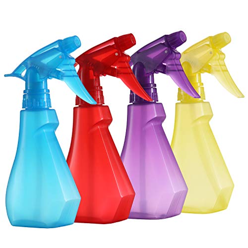 Pack of 4 - 8 Oz Empty Plastic Spray Bottles