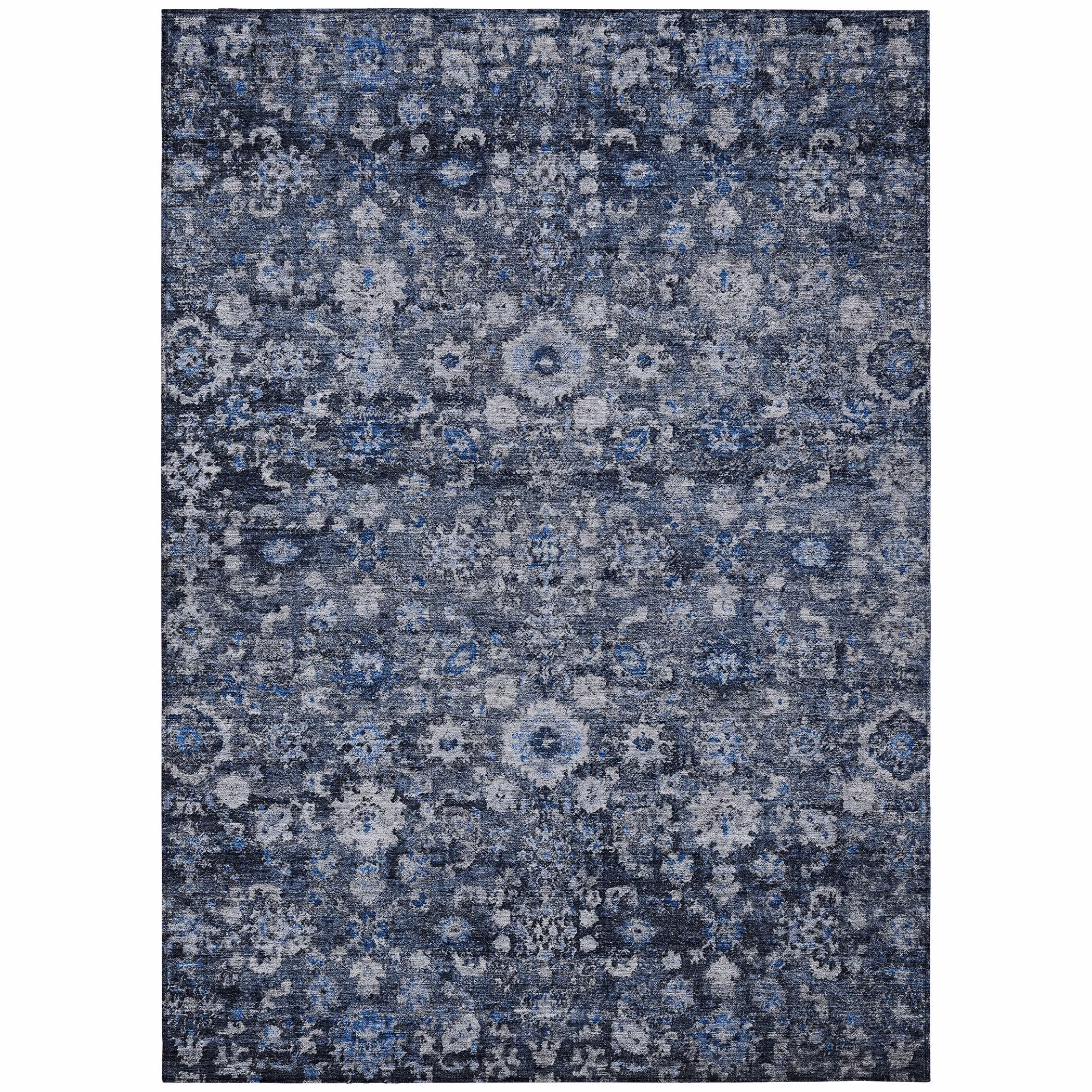 Addison Rugs Chantille ACN651 Blue 9' x 12' Indoor Outdoor Area Rug, Easy Clean, Machine Washable, Non Shedding, Bedroom, Living Room, Dining Room, Kitchen, Patio Rug