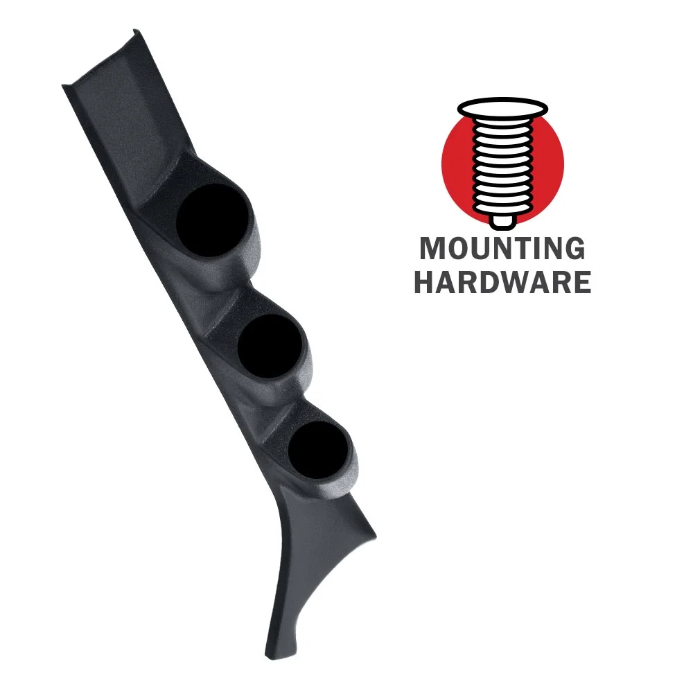 MaxTow 1986-1993 Dodge Ram Cummins Triple Gauge Package with Black & Green DS1 Gauge Set