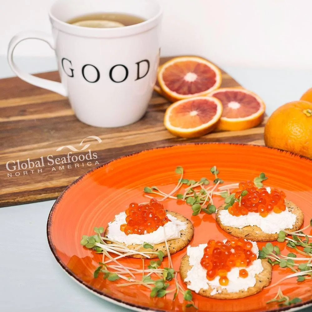 Chum Salmon Caviar #1 Grade 1.1 lbs Global Seafoods Wild Alaskan Seafood