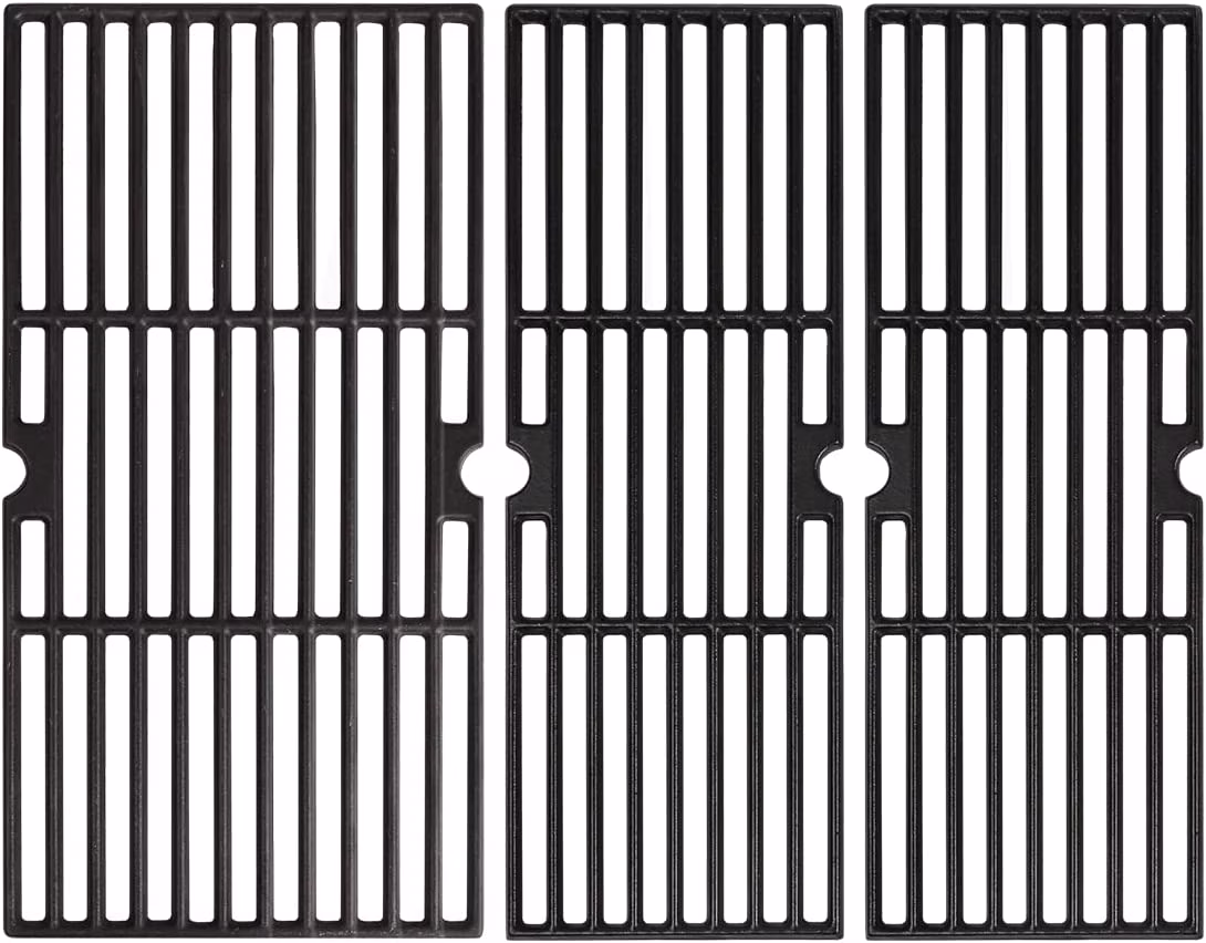 Hisencn Barbecue Grill Grates for Charbroil Signature 3 Burners Grills 463348017, 463372017, Charbroil Performance 4 Burner 463376519, 463377319, G470-0003-W1, G470-0002-W1,G321-0005-W1 Cast Iron