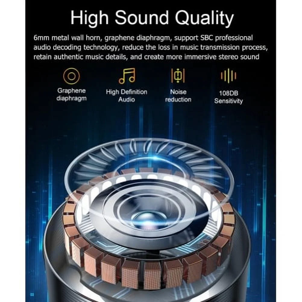 TWS Headphones for Verve Snap, Iris Flip Phones - Wireless Bluetooth Earbuds Earphones True Wireless Stereo Headset for Consumer Cellular Verve Snap, Iris Flip