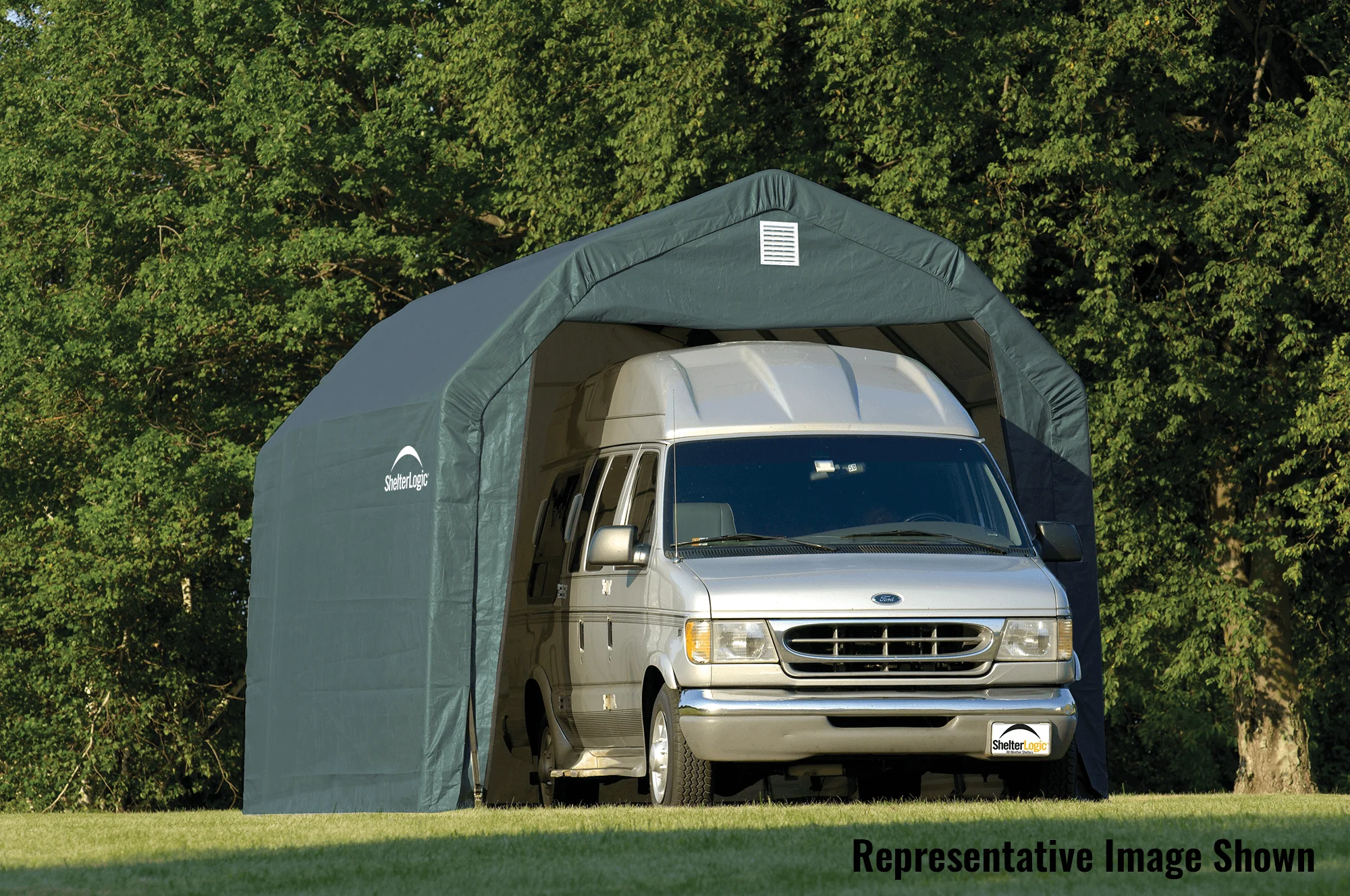 ShelterLogic 90253 Grey 12 x28 x11 Barn Shelter