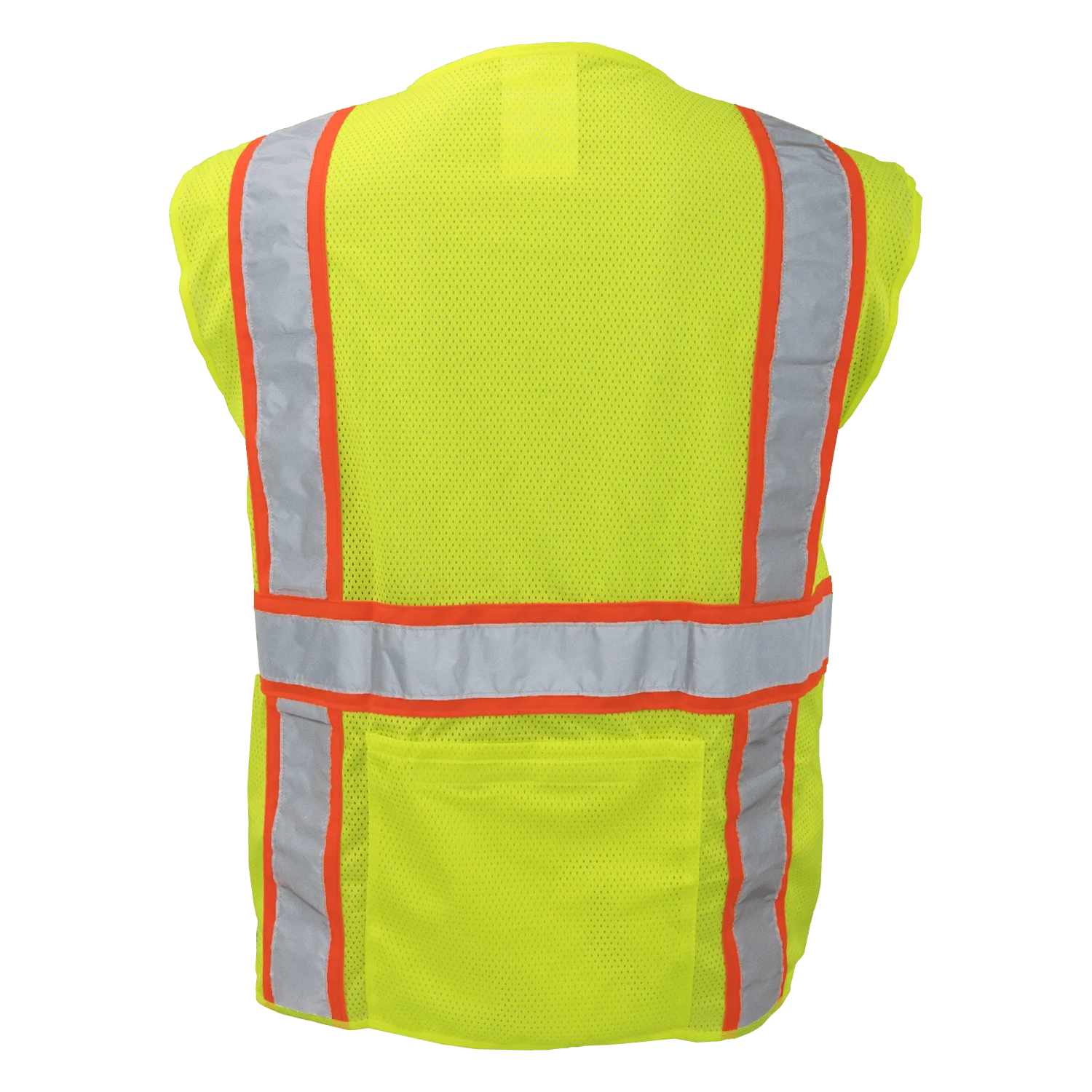 Ironwear 1277 Class 2 Surveyor Safety Vest w/ Zipper & Radio Clips