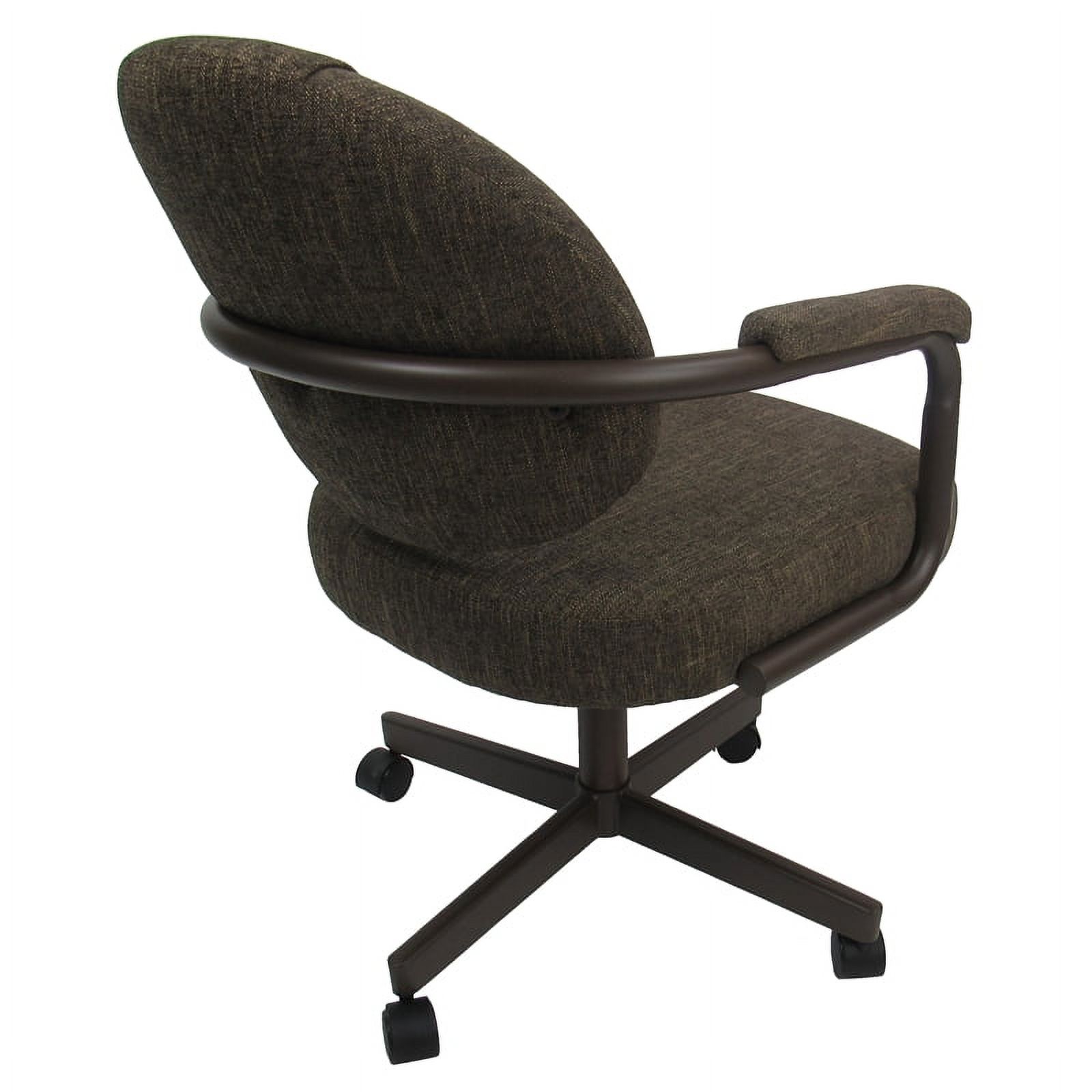 Swivel Tilt Kitchen Caster Chair with Wheels M-70 - Sanora Brown - Coffee