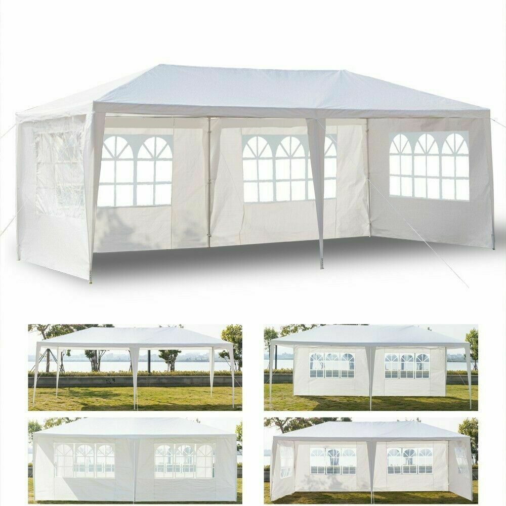10'x 20' Canopy Tent with 4 Removable Sidewalls,Folding Instant Outdoor Gazebo Party Wedding Event Tent,Portable Waterproof UV Coated Shade Shelter
