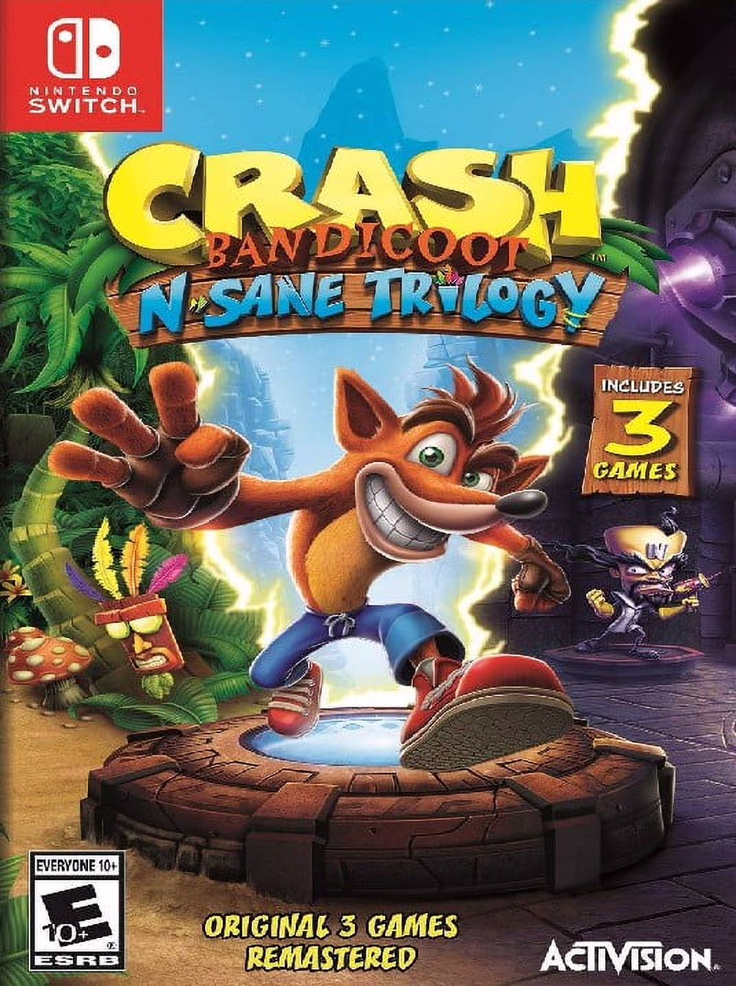 Restored Crash Bandicoot N. Sane Trilogy (Nintendo Switch, 2018) Adventure Game (Refurbished)