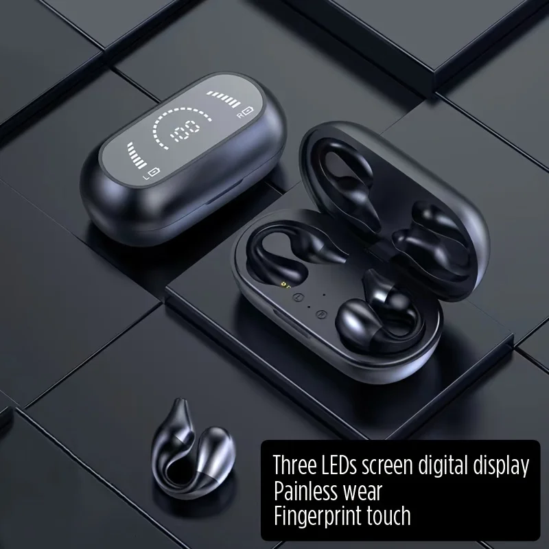 New S03 Tws Outdoor In-Ear Hi-fi Stereo Wireless Earbuds, Cycling Driving Waterproof Sports Headphones Gaming Headset For Iphone/Android, 200mAh Charger Case, (30mAh*2 Earbuds), Best Gifts For Men ＆ W