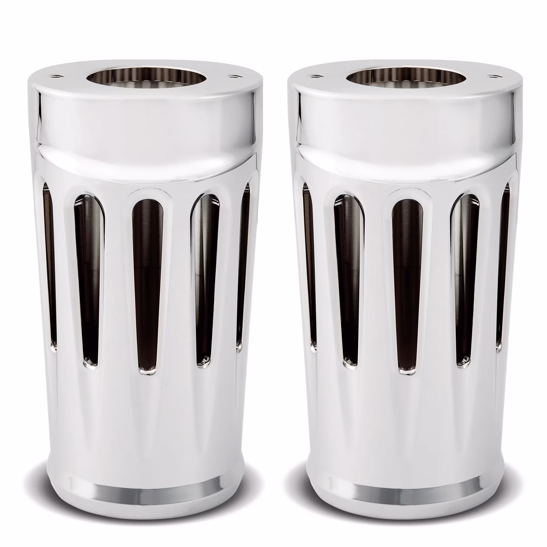 Arlen Ness Deep Cut Chrome Fork Boots (20-027)