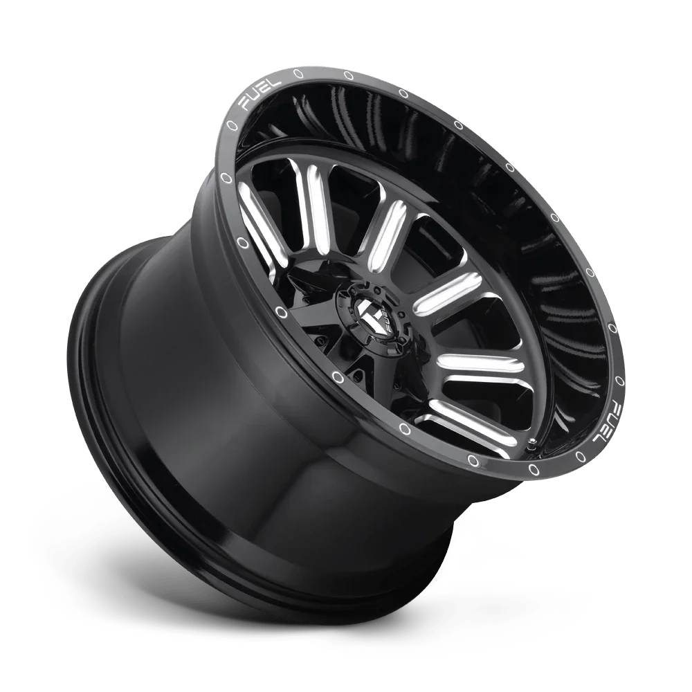 Fuel 1PC Aluminum Rim D620 HARDLINE 20X10in Gloss Black Milled Finish, D62020001847