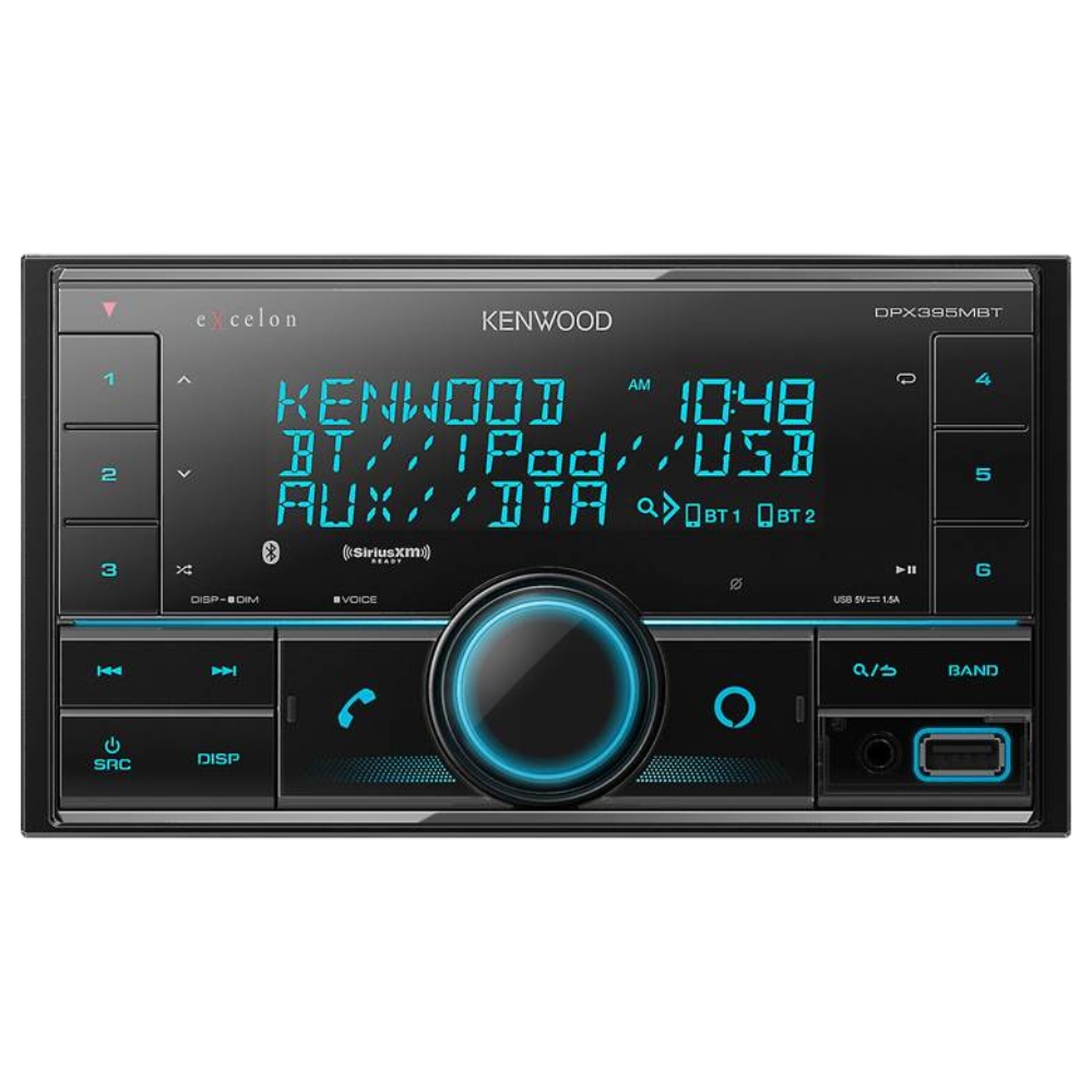New Kenwood Excelon DPX395MBT Media Receiver (Does Not Play Discs) & SiriusXM Tuner