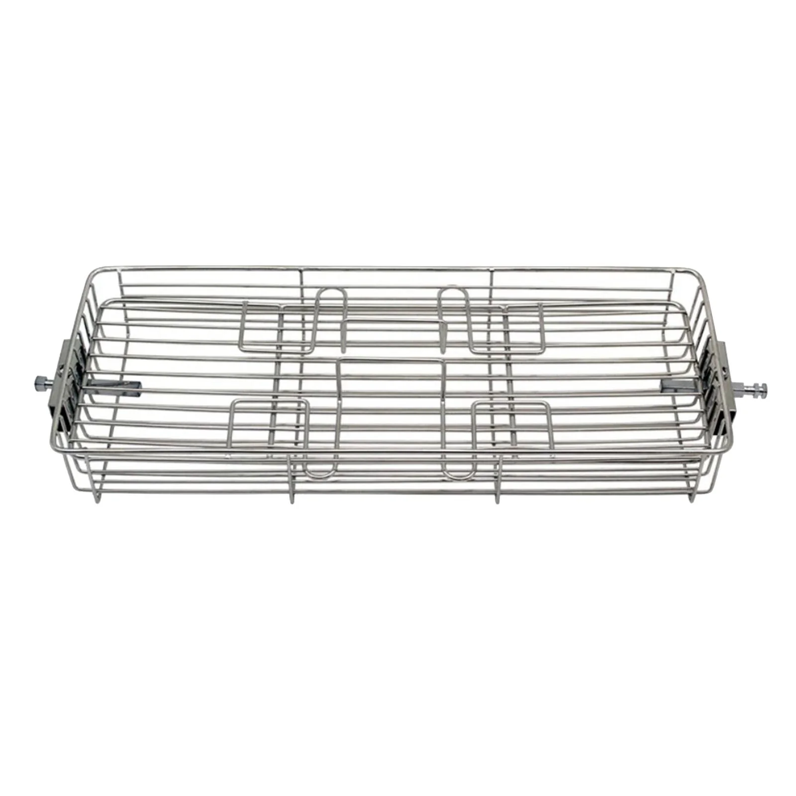 Stainless Steel Rotary Grill Basket, BBQ Roaster Spit Rotisserie Ovenware Skewers Rotary Oven Baking Cage, Rack , Large for