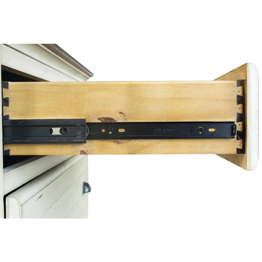 Sunset Trading Shades of Sand 5-Piece Wood King Bedroom Set in Cream Puff/Walnut