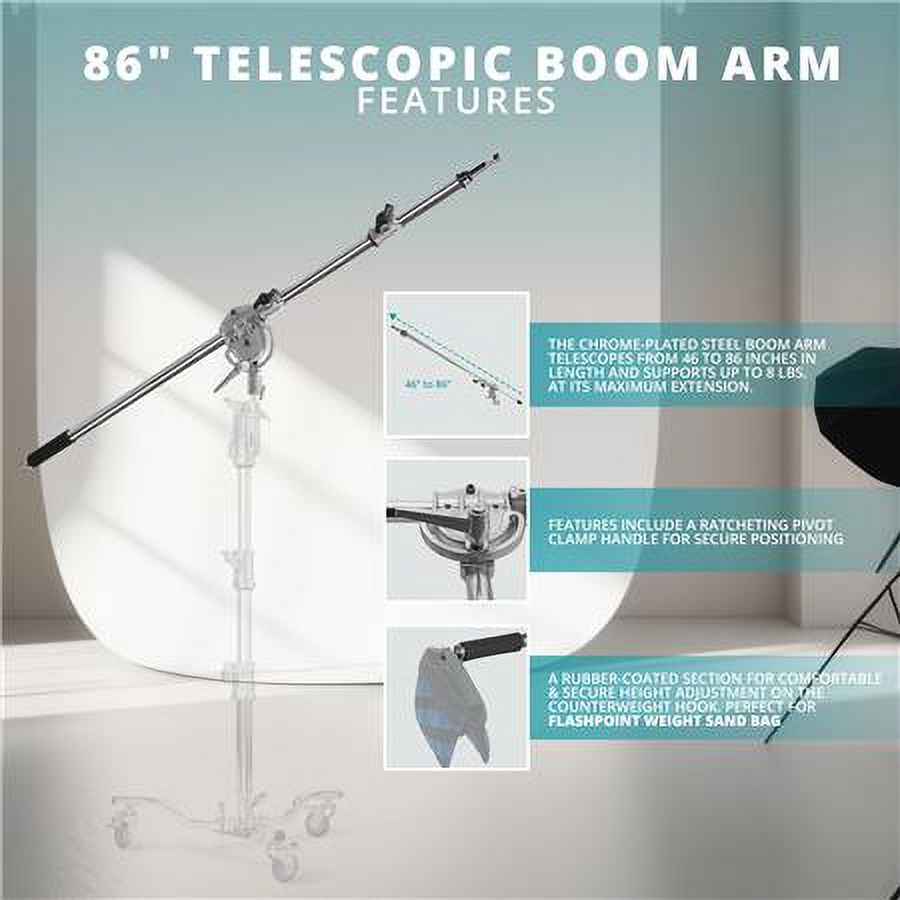 Flashpoint 3.8' Lowboy Steel Stand, with 86