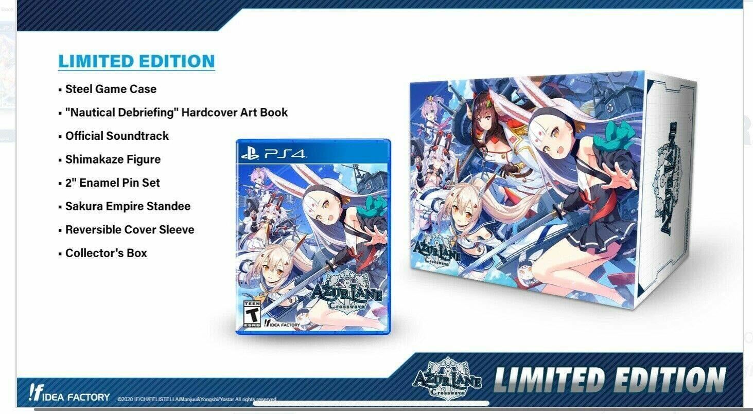 Azur Lane: Crosswave Limited Edition [Sony Playstation 4, Region Free] NEW
