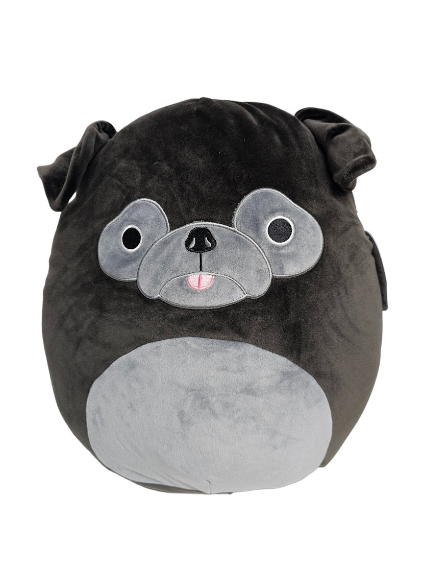 Squishmallows Official Kellytoys Plush 14 Inch Bongo the Black Pug Dog Ultimate Plush Stuffed Toy