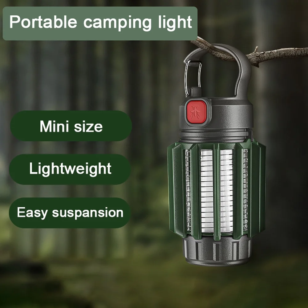 Tomfoto Outdoor Camping  Multifunctional  Tent Lamp Campsite Lantern Electric Mosquito Zapper Killer for Camping Hiking Fishing Backyard