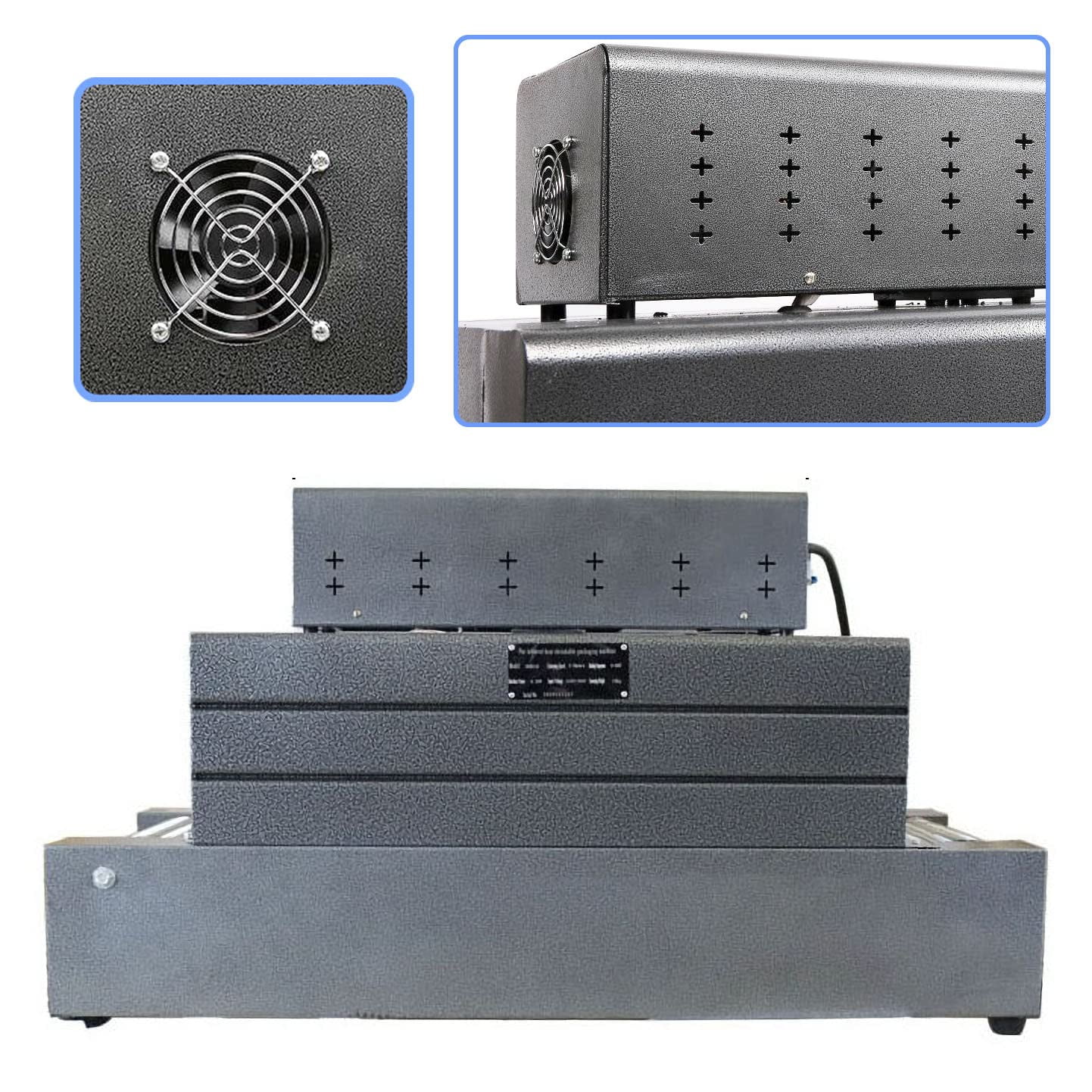 INTSUPERMAI Auto Heat Shrink Wrap Machine Thermal Film Shrink Tunnels Packaging Machine 220V