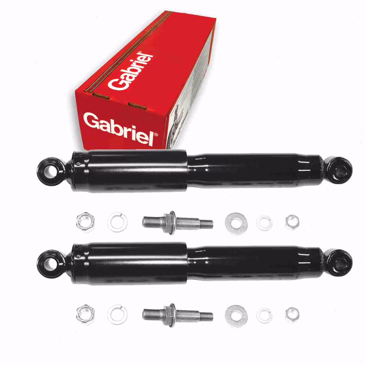 2 pc Gabriel 61525 ProGuard Shock Absorbers for Spring Strut Steering Suspension Shocks Struts Fits select: 1966-1986 CHEVROLET C10, 1987 CHEVROLET R10