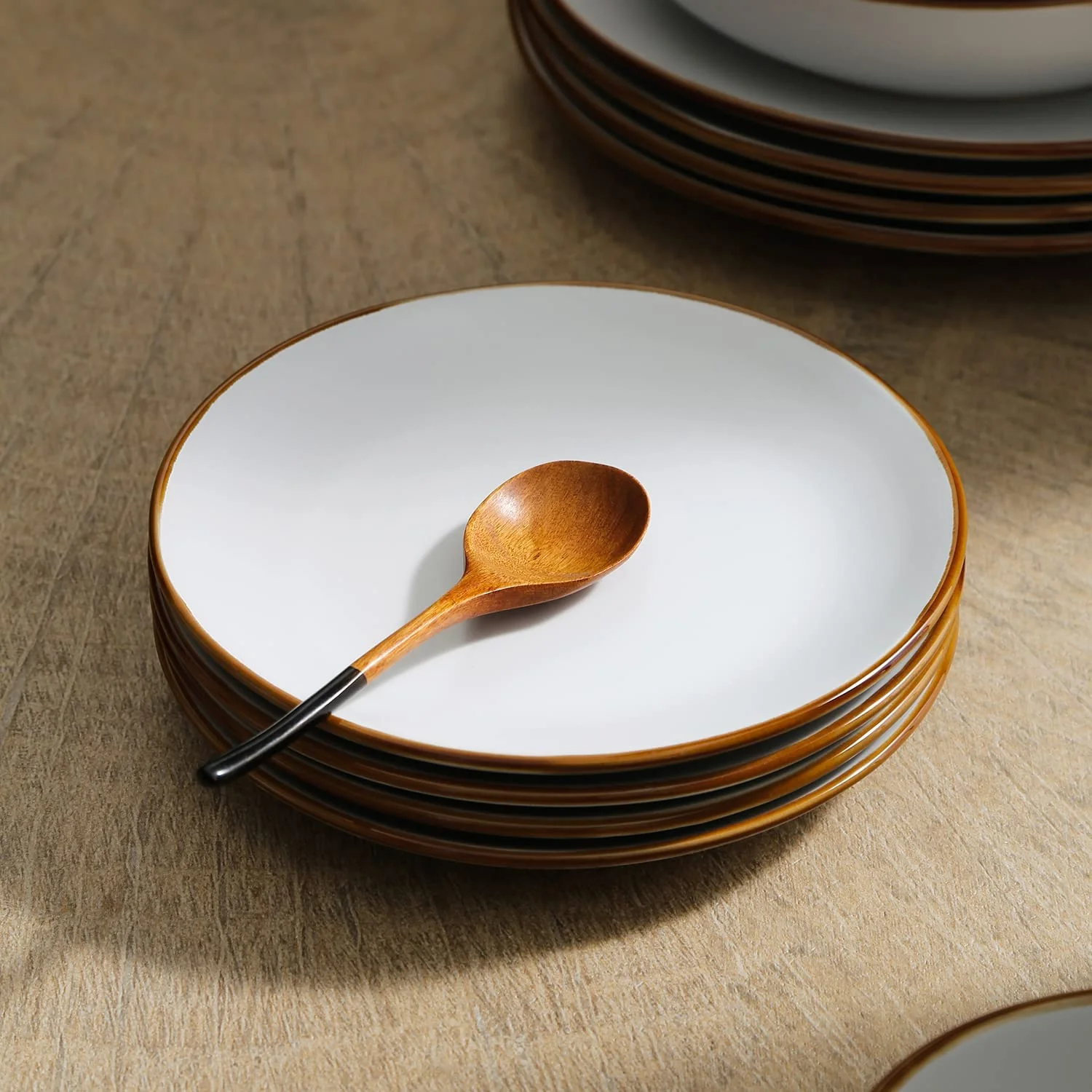 DIQIN · 16-Piece Dinnerware Set Stoneware, Blue