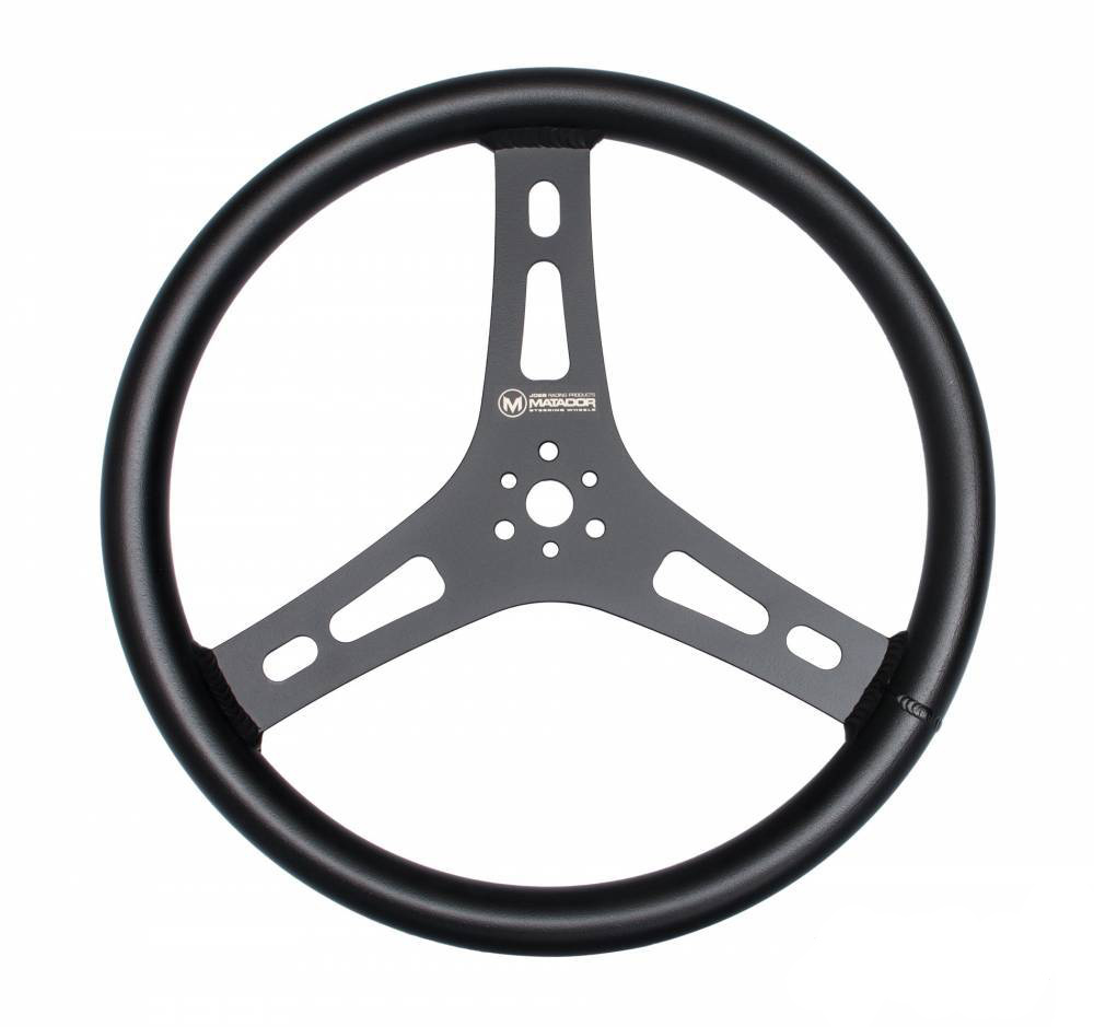 Joes Racing Products 13550-B Matador Steering Wheel Black 15in Flat