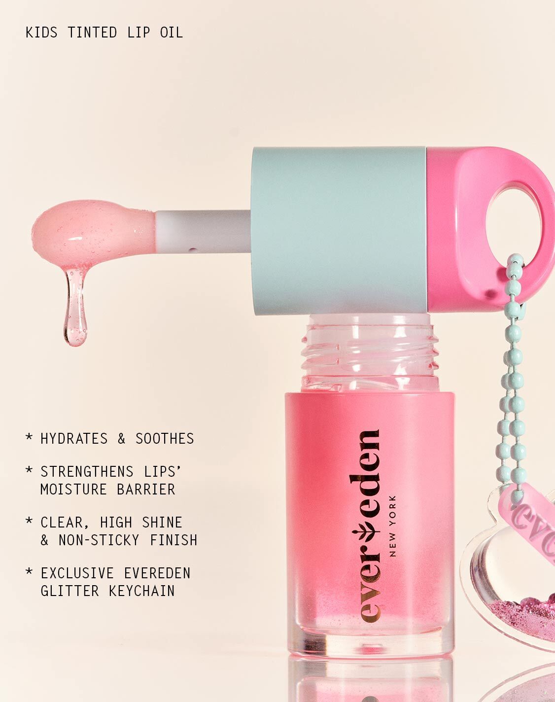 Kids Tinted Lip Oil Cherry Blossom Peach Oil Sakura Sheer Pink