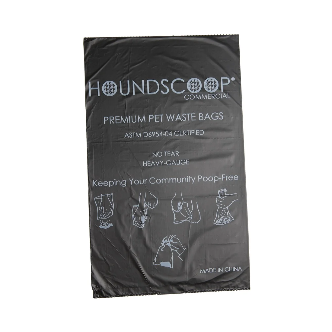 HOUNDSCOOP Case of 2000 Pet Waste Bags on Roll (10 Rolls of 200 Bags per roll)