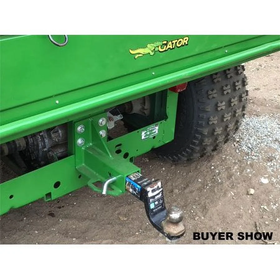Kojem 2” Trailer Hitch Receiver Rear for John Deere Gator 4x2 6x4 Bolt On Green