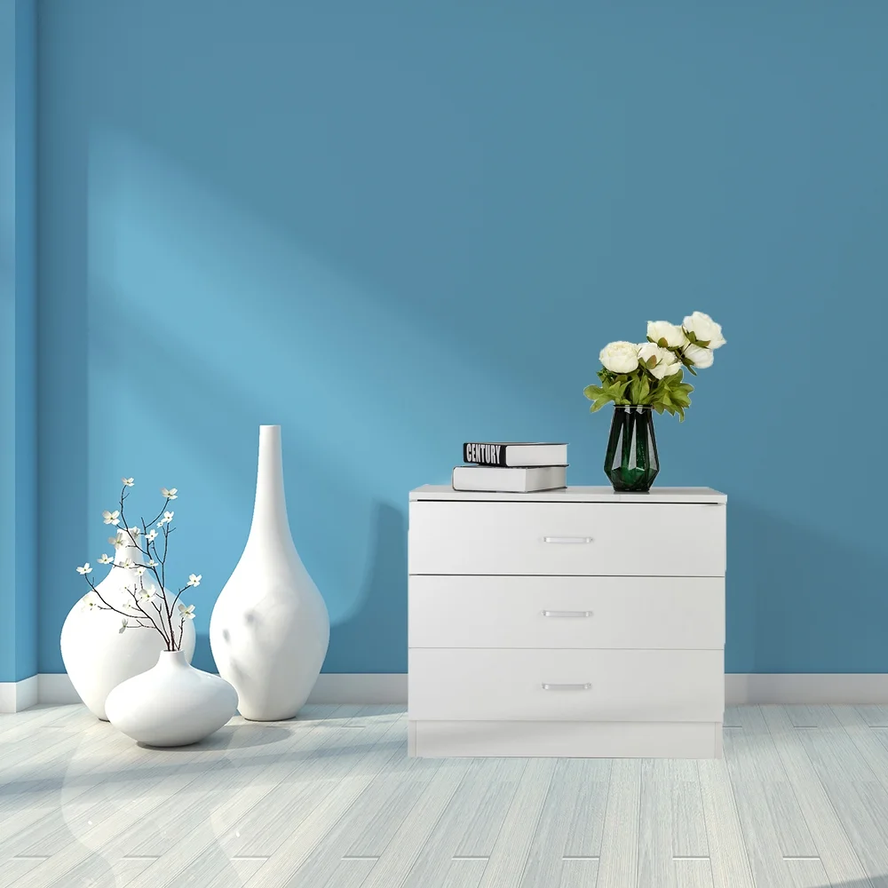 Elevate Your Space with Our P2 Wood 3-Drawer Dresser - Quality and Style Combined