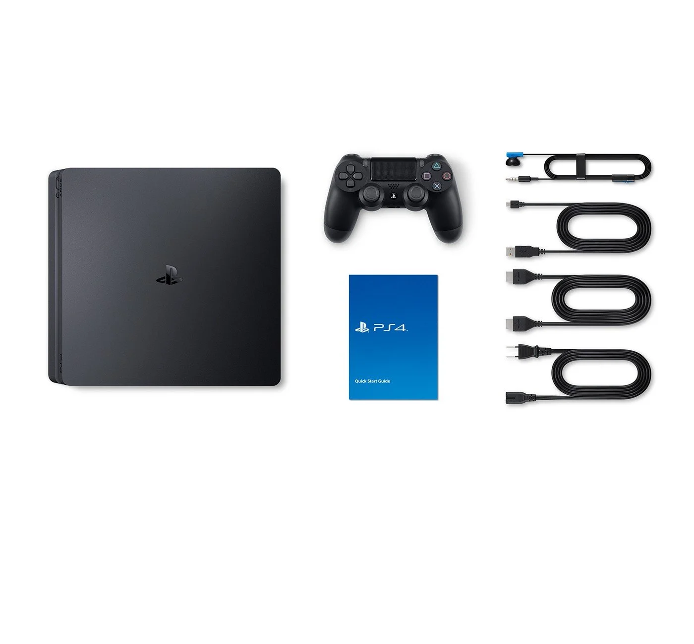 Playstation 4 Slim 2TB SSHD Console with Dualshock 4 Wireless Controller Bundle Enhanced with Fast Solid State Hybrid Drive