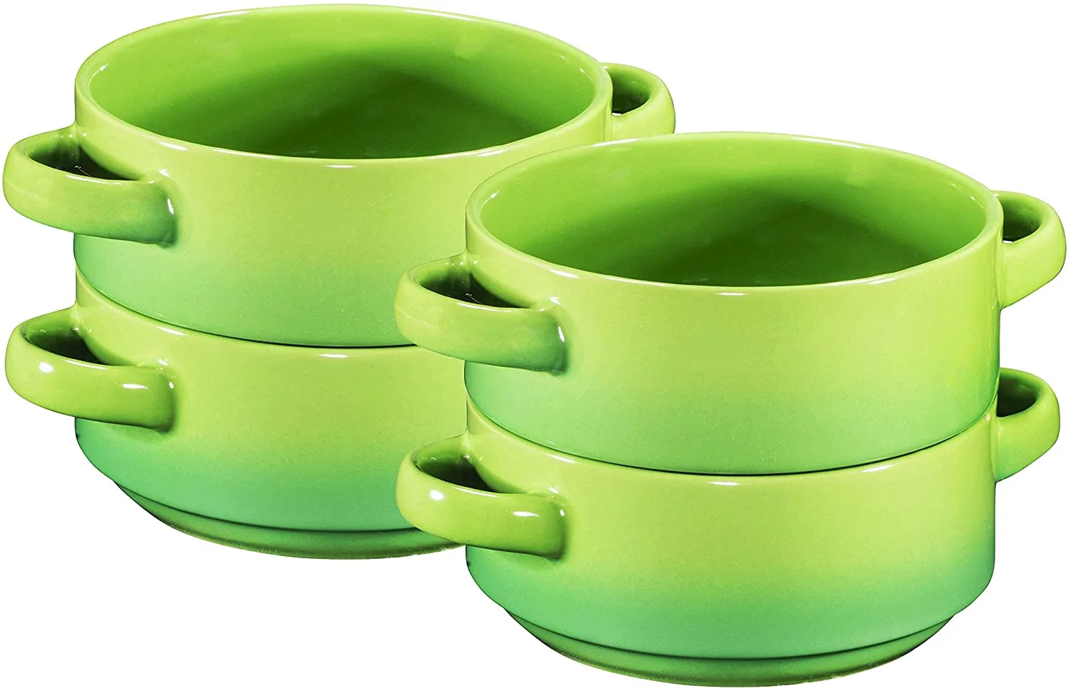 Bruntmor | 19Oz Ceramic Soup Bowls with Handles - Oven Safe Bowls For French