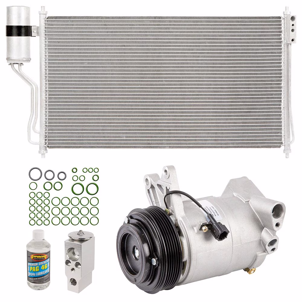For Nissan Quest 2004-2009 A/C Kit w/ AC Compressor Condenser & Drier - Buyautoparts
