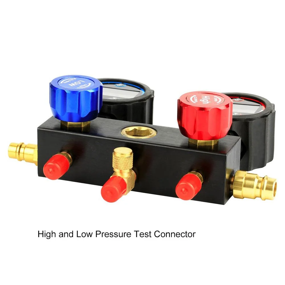 Elitech DMG-1 Digital AC Manifold Gauge Set with R410a Adapter