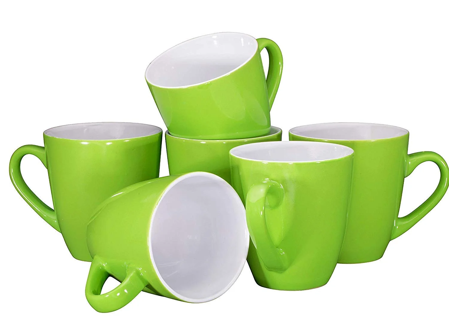 Bruntmor | Coffee Mug Set Set Of 6 Large-Sized 16 Ounce Ceramic Coffee Mugs