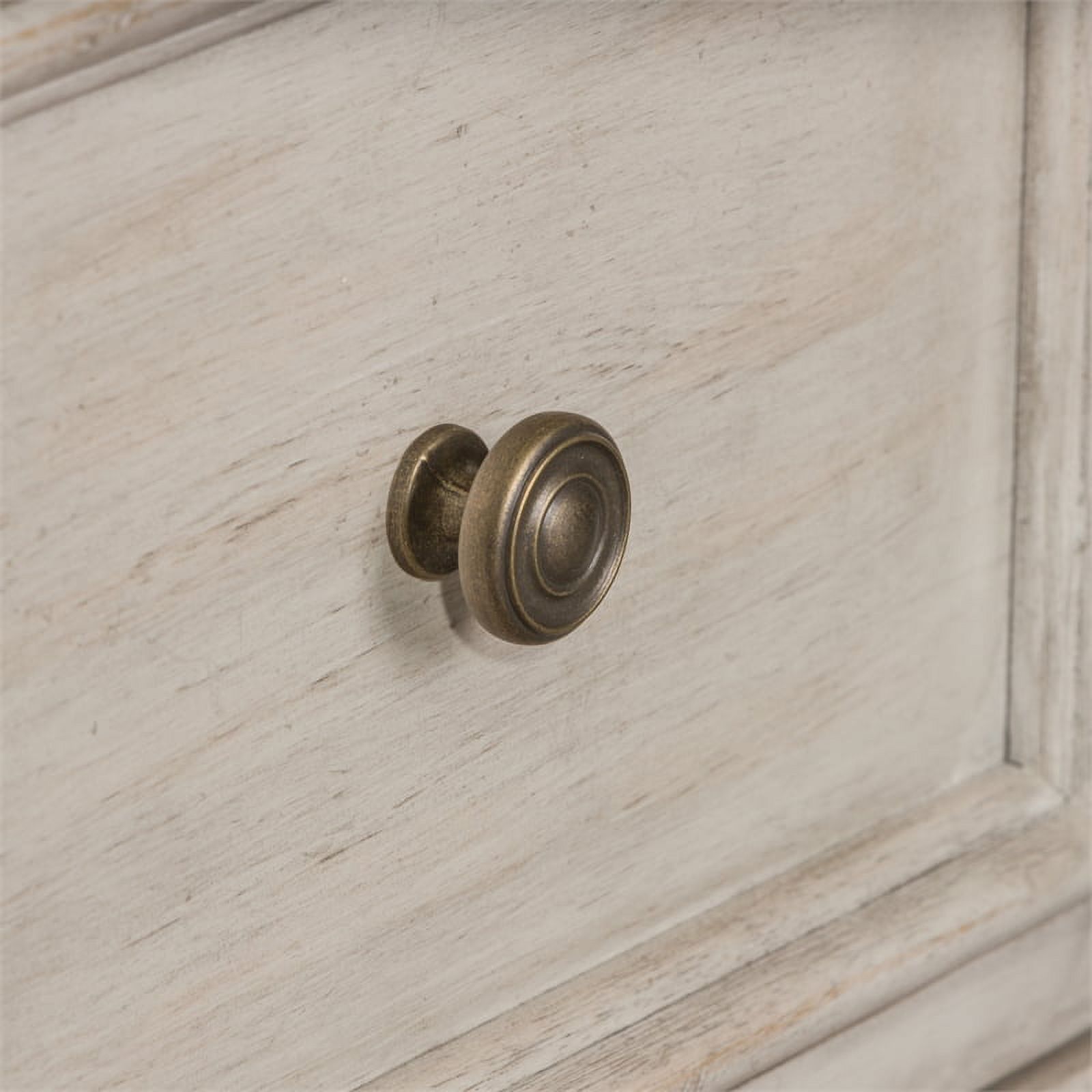 Bowery Hill Mid-Century Wood 9 Drawer Dresser in White