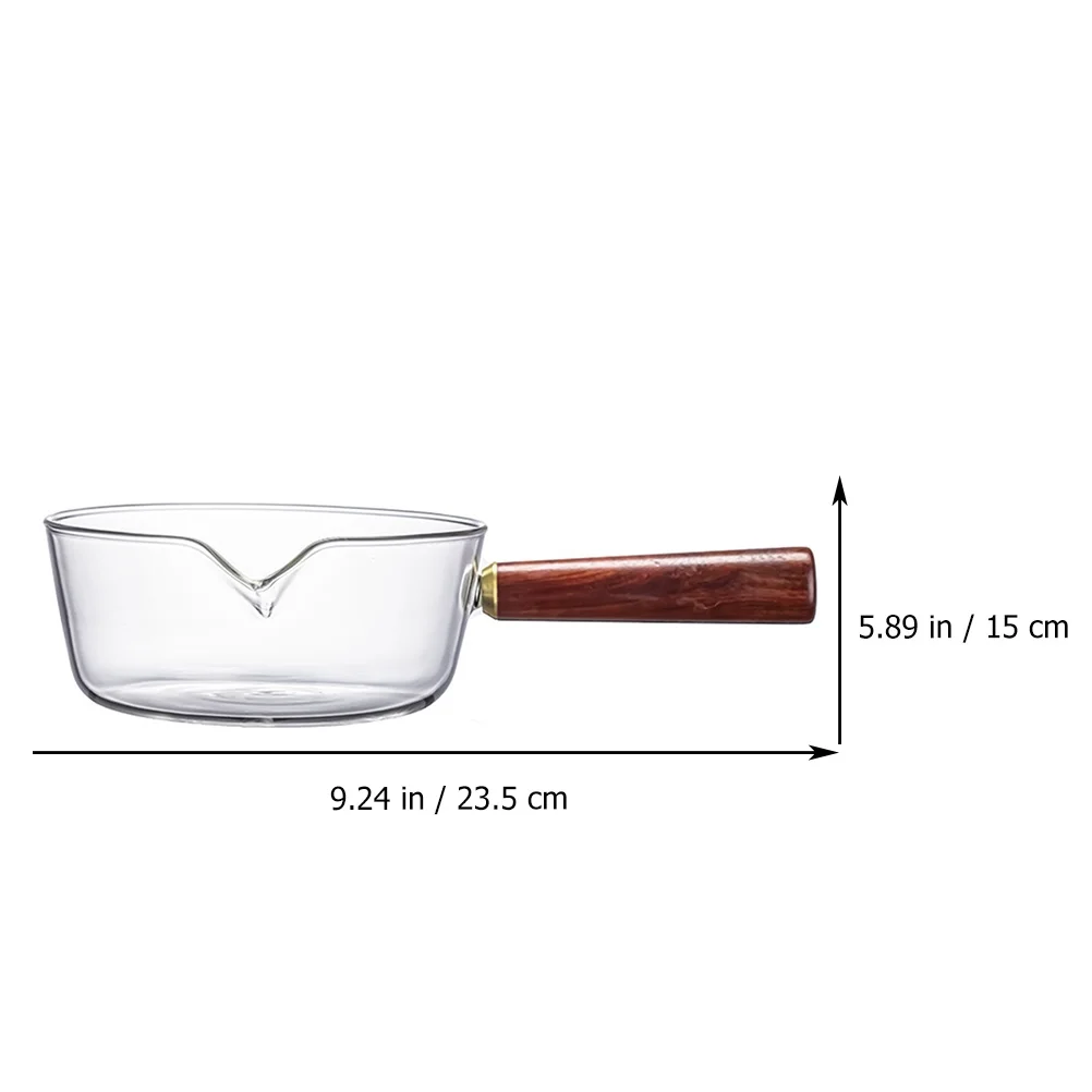 1Pc Glass Instant Noodles Pot Breakfast Pot Household Small Milk Stockpot