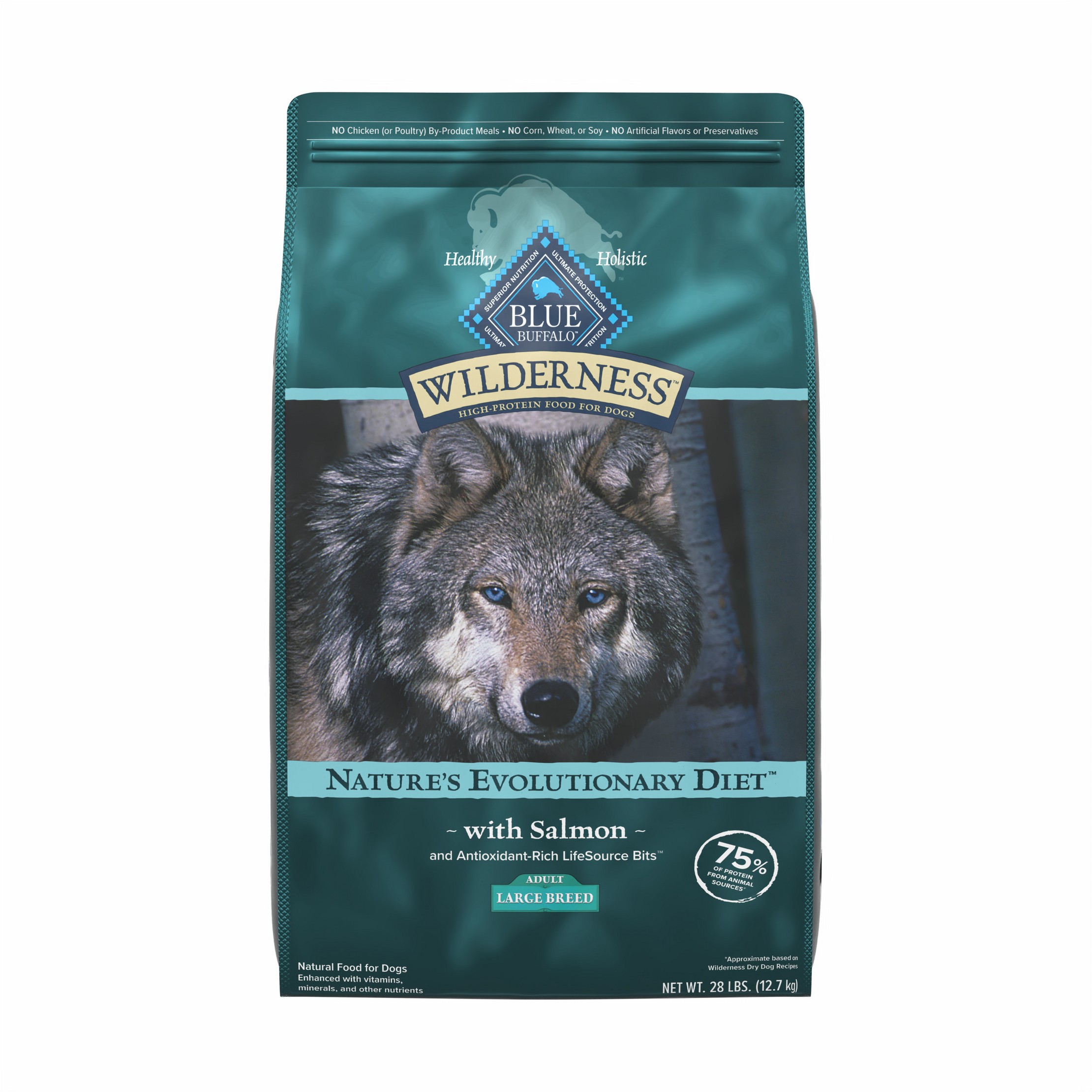 Wilderness Healthy Weight Adult Large Breed Dry Dog Food with Salmon Flavor - 28lbs