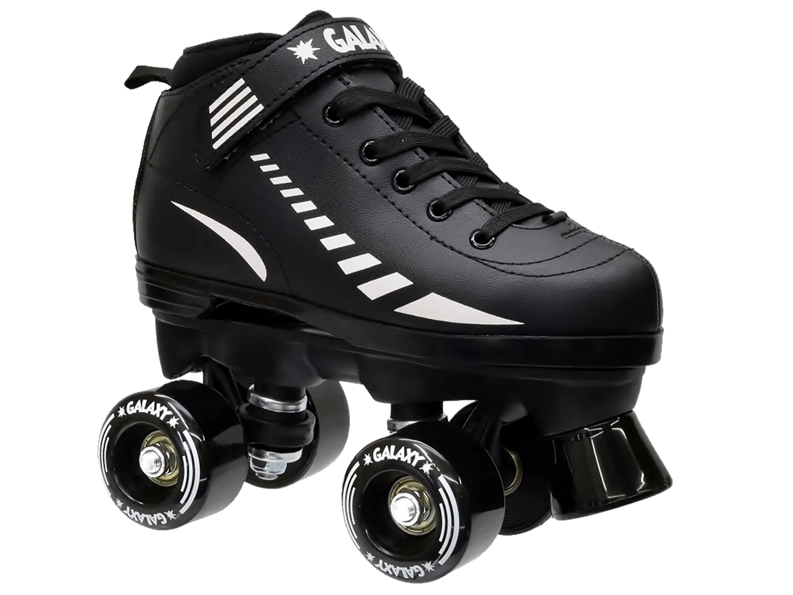 Epic Galaxy Elite Black Quad Roller Skates - Size 4