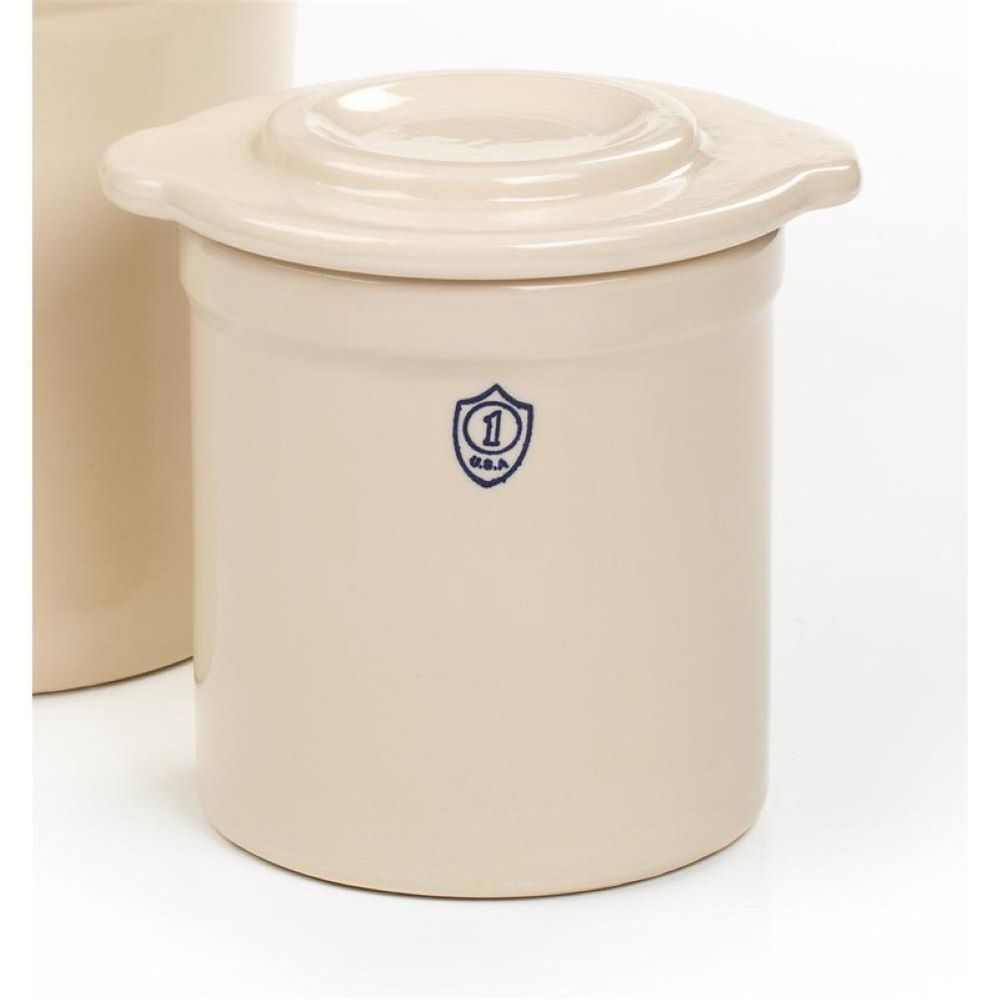 Ohio Stoneware 11600 Crock Cover, White, 1 Gallon