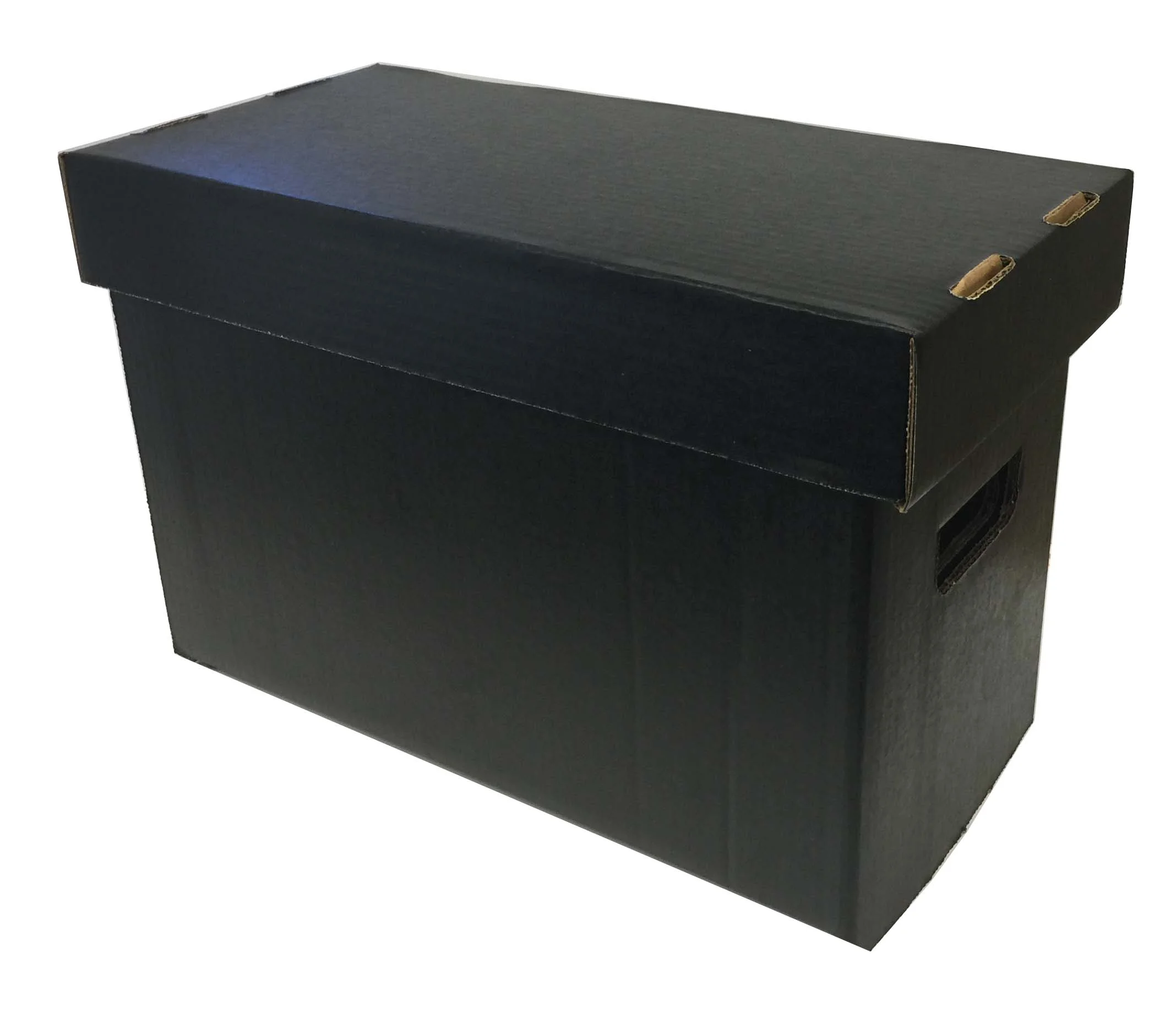 5 Max Pro Short Colored Comic Storage Boxes - Holds 150 - 175 Comic Books - BLACK