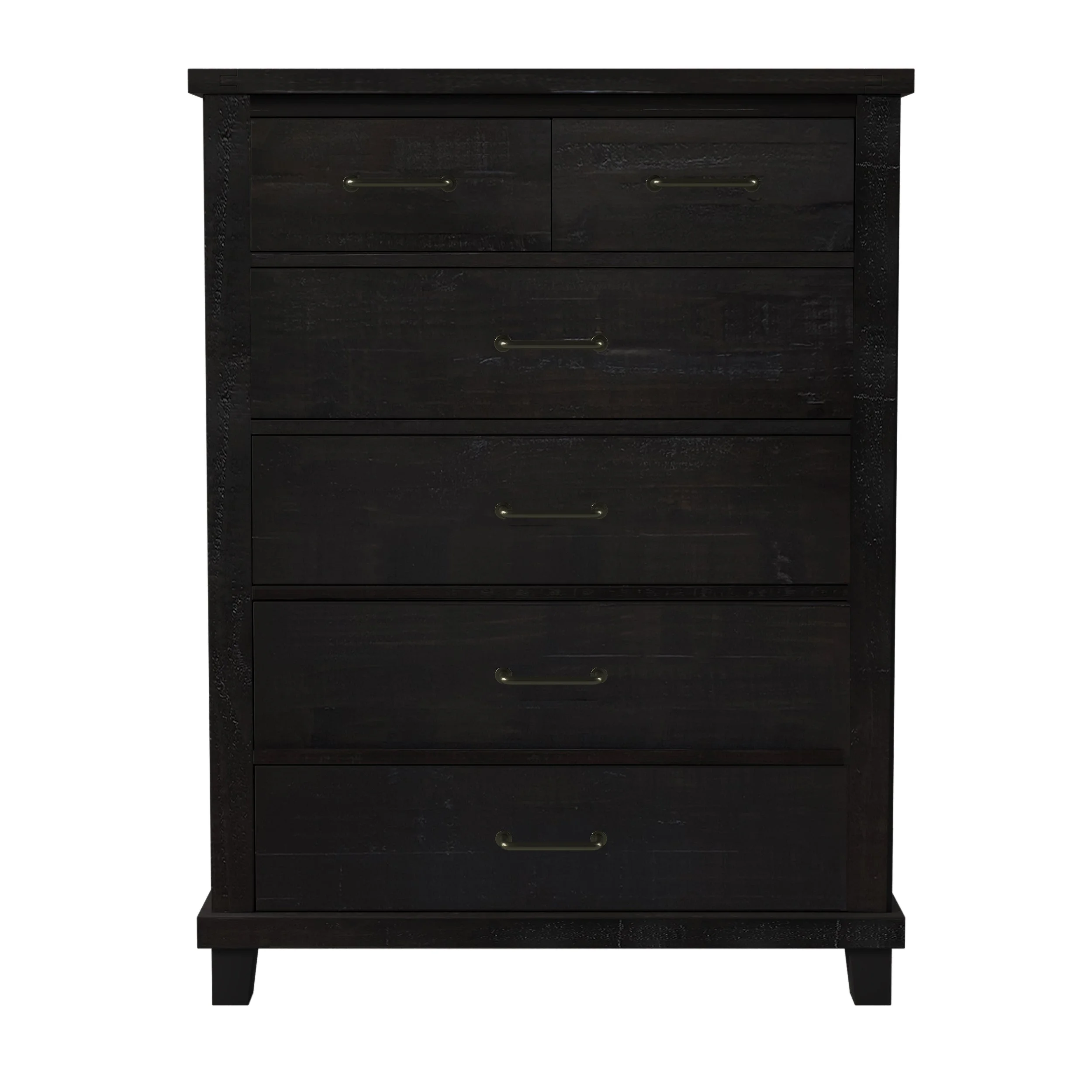 Harmony Home Collection: Rustic Pine Six-Drawer Tallboy Chest