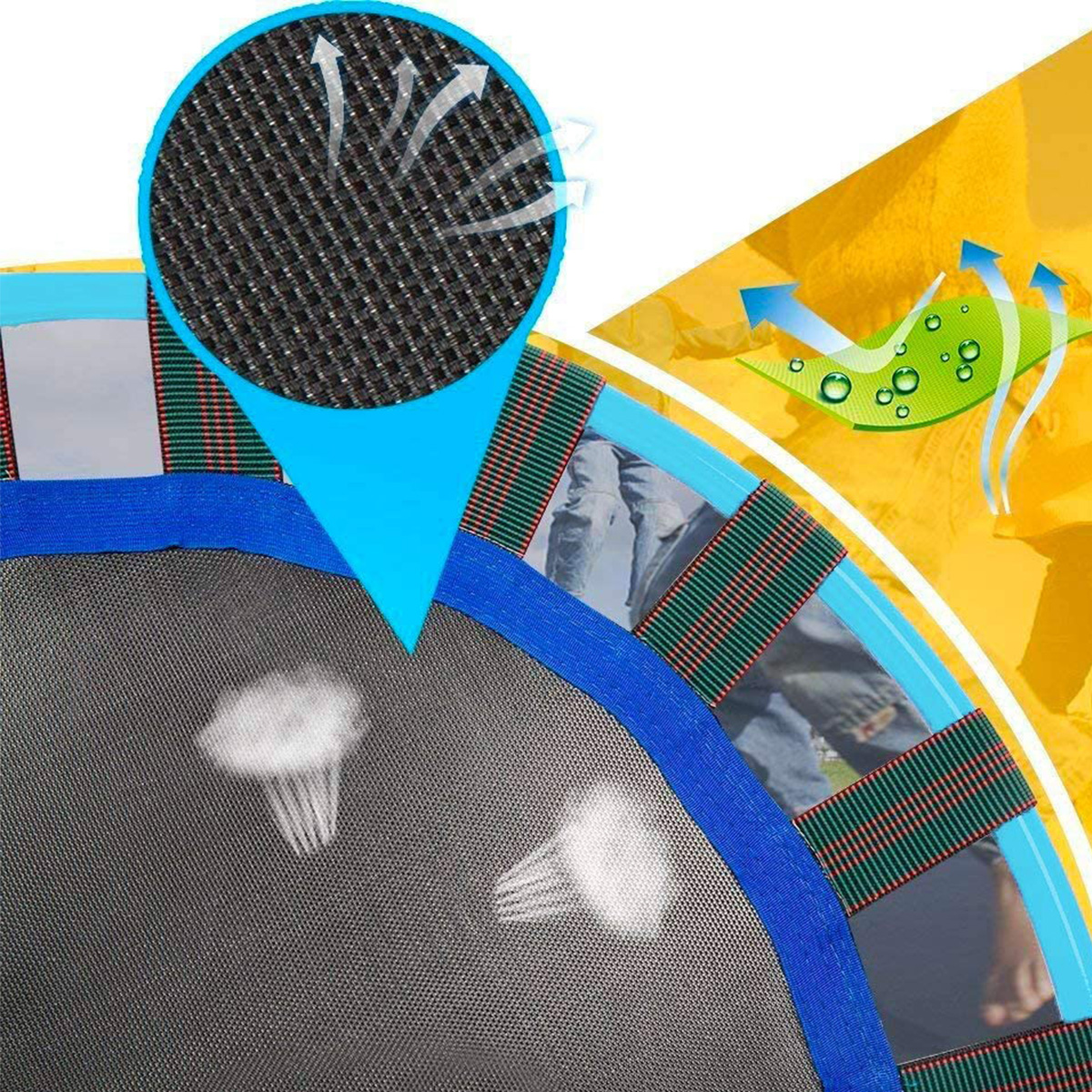 EALING BABY 38 inch Mini Kids Trampoline – Blue