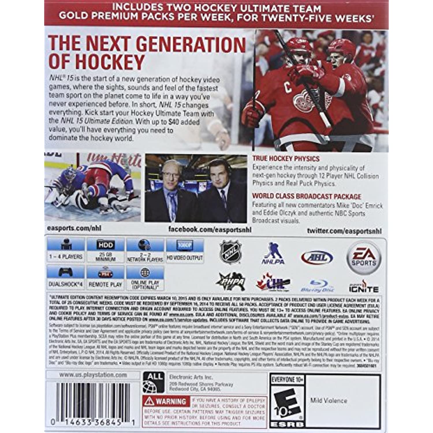 Nhl 15 (Ultimate Edition) - Playstation 4