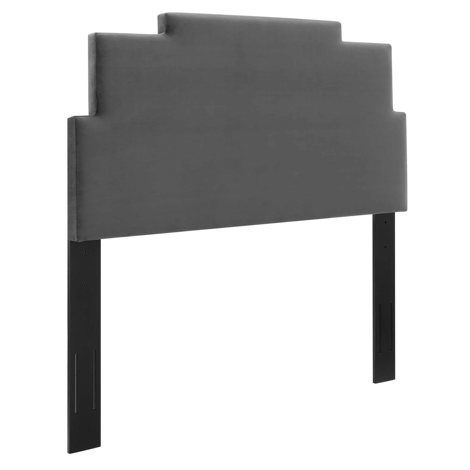 Modway Kasia Performance Velvet Twin Headboard in Charcoal