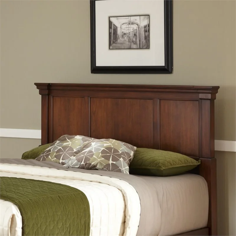Bowery Hill Traditional Wood King Headboard in Brown