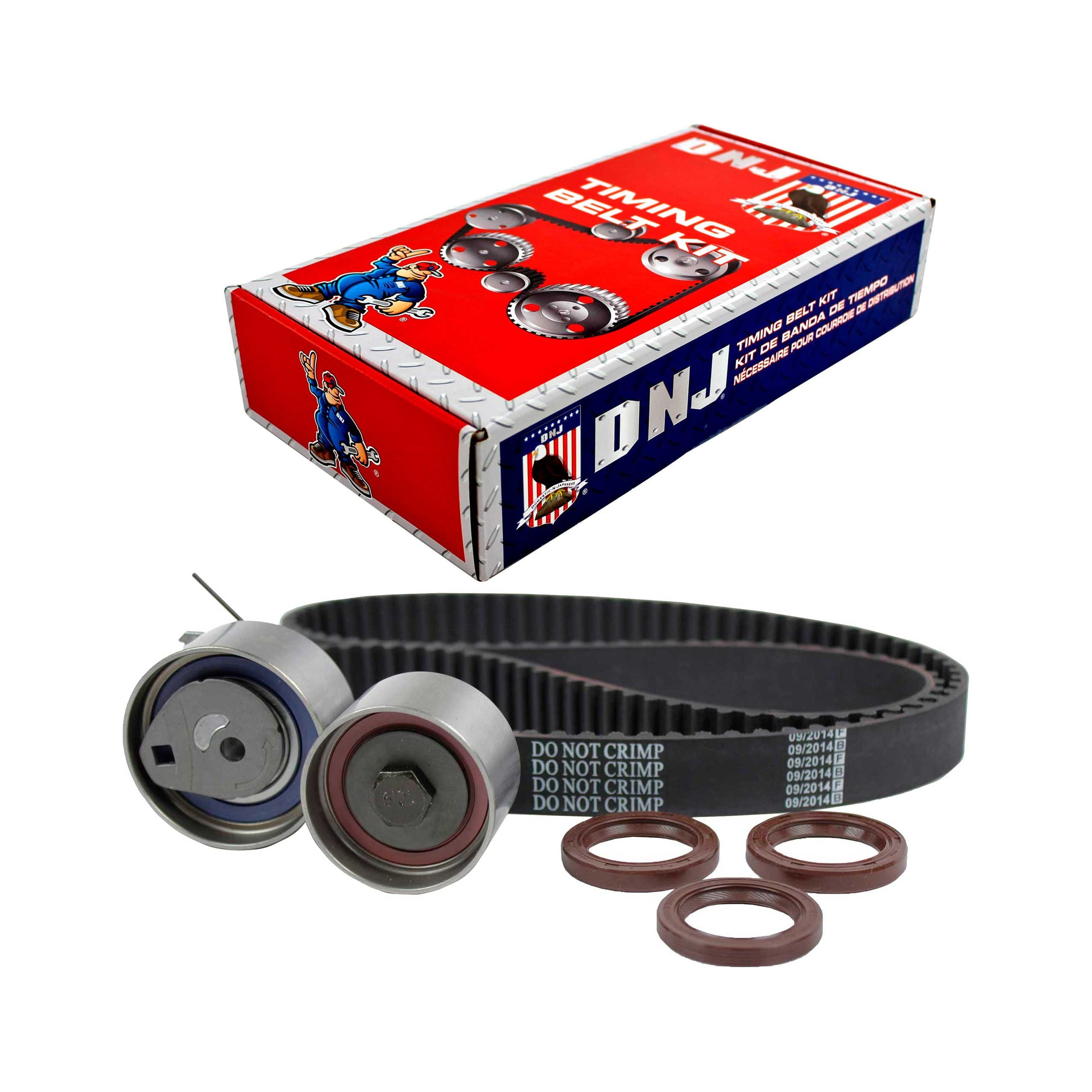 DNJ TBK151B Timing Belt Kit Fits Cars & Trucks 03-10 Chrysler Dodge Caravan Liberty 2.4L DOHC Fits select: 2003-2010 CHRYSLER PT CRUISER, 2003-2006 DODGE STRATUS